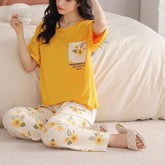 flower printed design night suit premium fabric for girls and woman